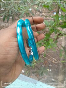 Teal blue Acrylic bangle