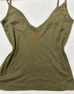 Olive Green Spaghetti Strap Top