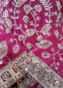 Embroidered Dupatta with Mirror Work