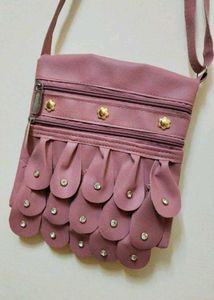 Chic Dusty Rose Crossbody Bag
