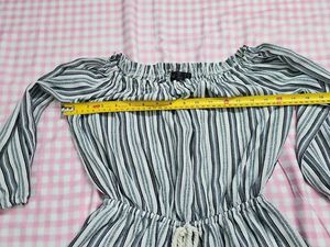 Boho Chic Striped Off-the-Shoulder Romper
