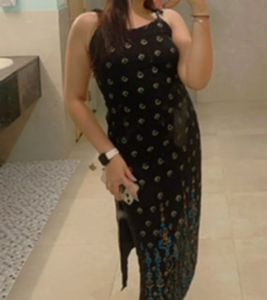 Black Jaipuri Printed Kurta