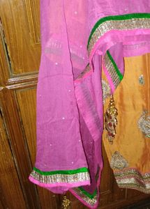 Embellished  suit with dupatta