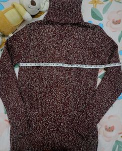 Maroon Turtleneck Sweater