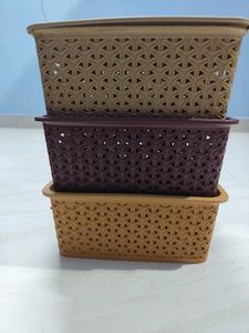 Brand New Multipurpose Storage Basket With Lid