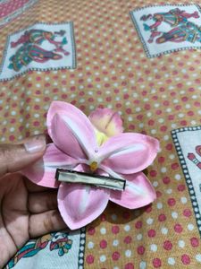 Beautiful Pink Orchid Hair Clip