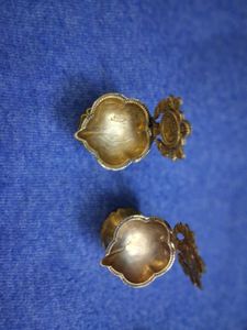 Vintage Brass Diya Pair