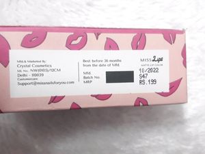 Miss lips Matte lip Color Mini Liquid Lipstick Sha