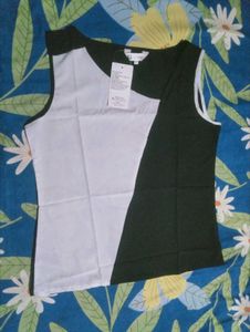 Stylish Sleeveless Colorblock Top