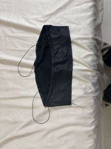 Black Halter Neck Crop Top