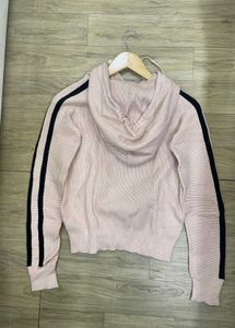 Striped Sleeve Hoodie - Bust 36