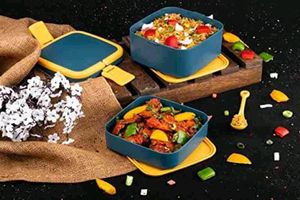 Bento Two Layer Lunch Box With Spoon
