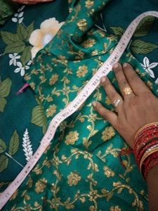 Elegant Green Kurta Set with Gold Print