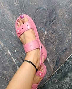 Cute Pink Flower Sandals