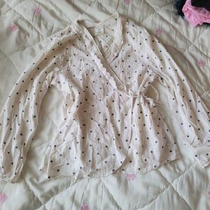 Elegant Polka Dot Blouse