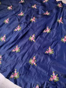 Elegant Blue Embroidered lehnga blouse