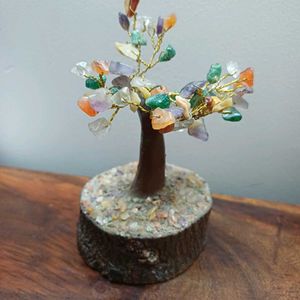 Gemstone Vaastu/ Fengshui Bonsai Wood Tree