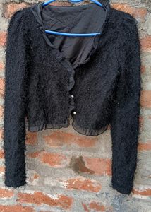Black Wollen Shrug