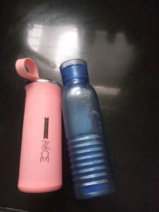 Pink & Blue Water Bottles
