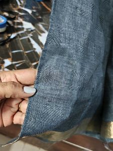 Grey embellished formal saree
