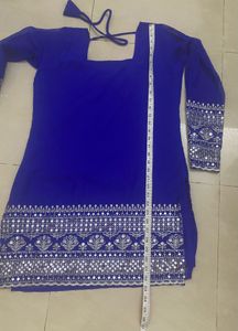 Blue Sharara Set (L)clearing soon
