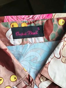 Floral Print Button-Up Shirt