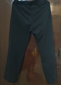 Black Trousers with Button and Zip