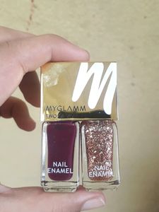 MyGlamm Two Of Your Kind Nail Enamel Duo Glitter C