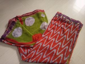 Multi Colour Frency Georgette Saree