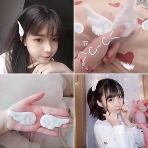 Angel hair clip 1set white