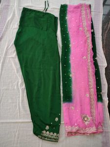 Embroidered Green Salwar Kameez Set