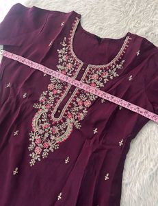Embroidered Kurta Set with Dupatta