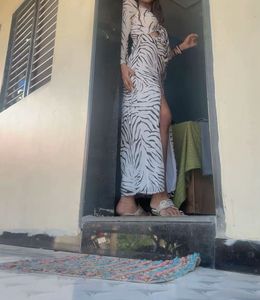 Nelly Zebra Print Maxi Dress