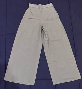Women's Grey Wide Leg Palazzo Pants