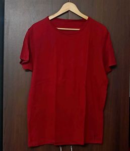Classic Red Crew Neck T-Shirt