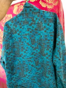 WROGN Men's Teal Blue Patterned XXL