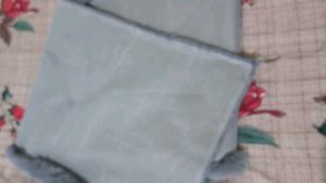 Soft Grey Faux Fur Scarf
