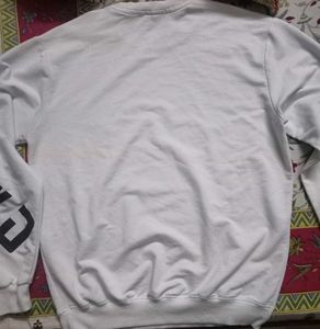 Black Collared Polo T-shirt and White full sleeves
