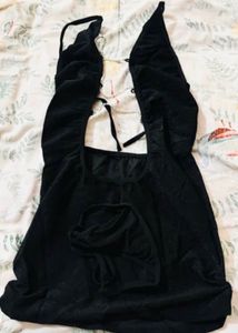 Sparkling Halter Neck Mini Dress