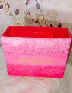Handmade Textured desk organiser/pen holder