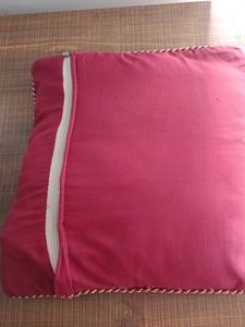 Red Designer Soft Cushions (2 Numbers)