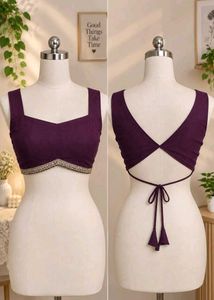 Elegant Purple Ethnic Blouse