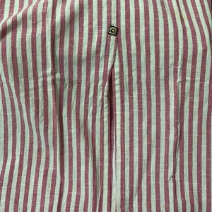 Striped Button-Down Dress