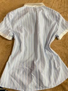 Chic Striped Tie-Neck Top