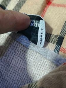 Burberry Grey Zip-Up Hoodie