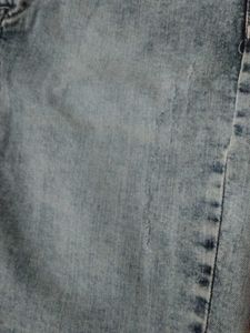 Light Wash Denim Mini Skirt