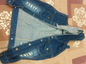 Stylish Distressed Denim Jacket