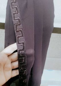 Elegant Maroon Abaya Dress