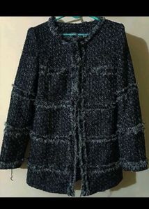 Chic Tweed Fringe Jacket