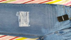 Ripped Wide Leg Jeans